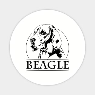Cute Beagle dog lover portrait Magnet